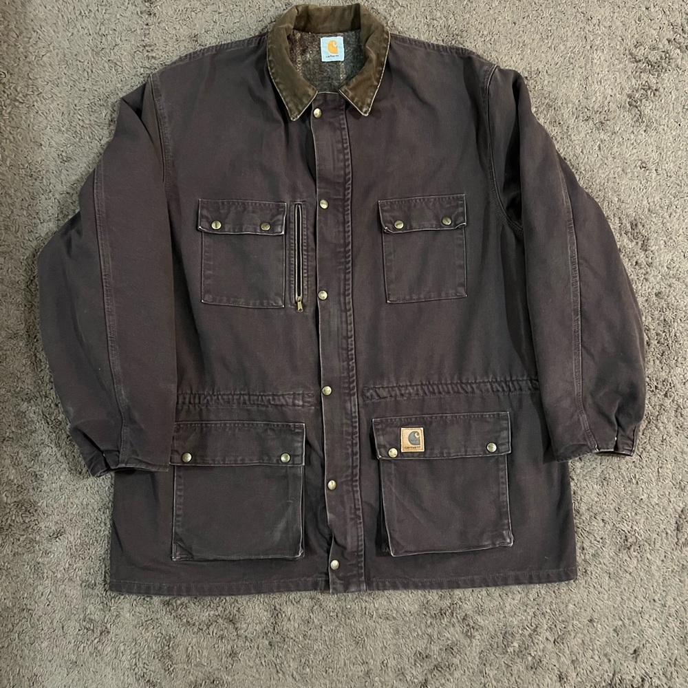 Carhartt Men’s Dark Brown Vintage Barn Jacket SZ 2XL-3XL